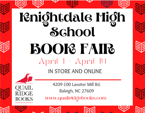 Check out the online book fair with Quail Ridge books, April 1-14.